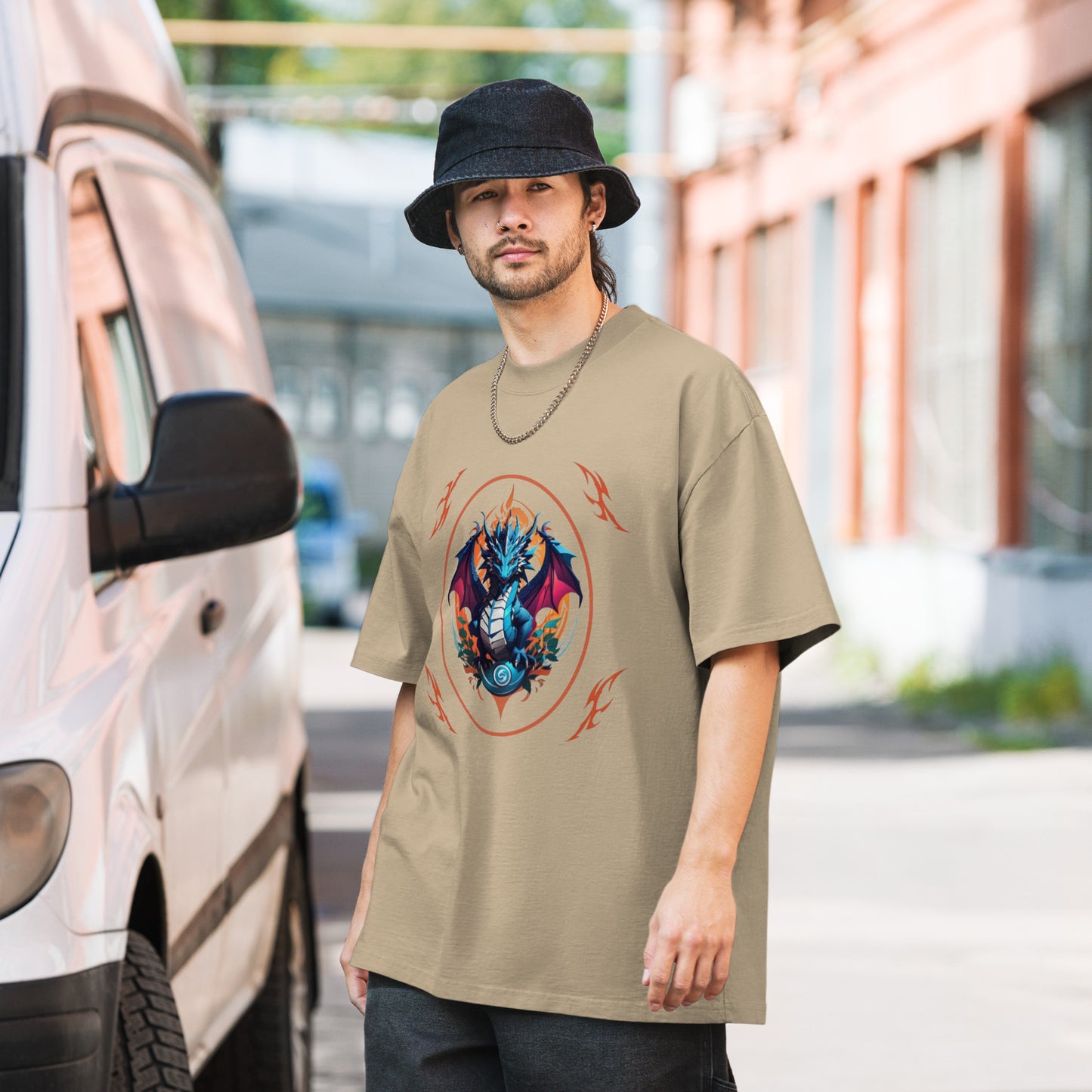 Camiseta desbotada tamanho grande