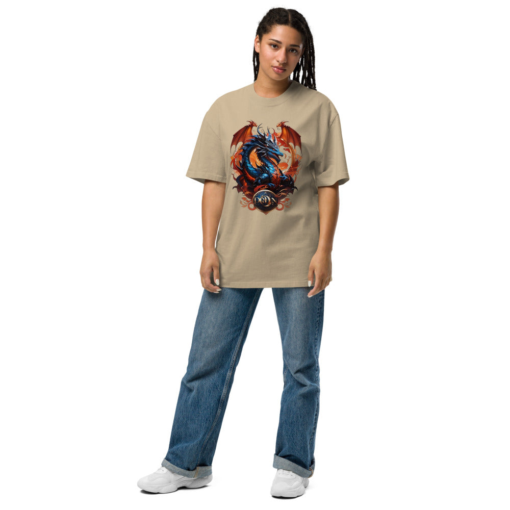 Camiseta desbotada tamanho grande