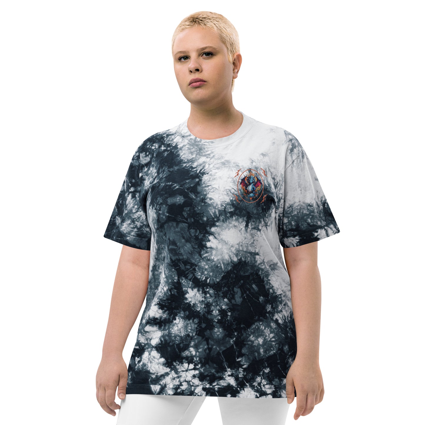 Camiseta tie-dye oversize