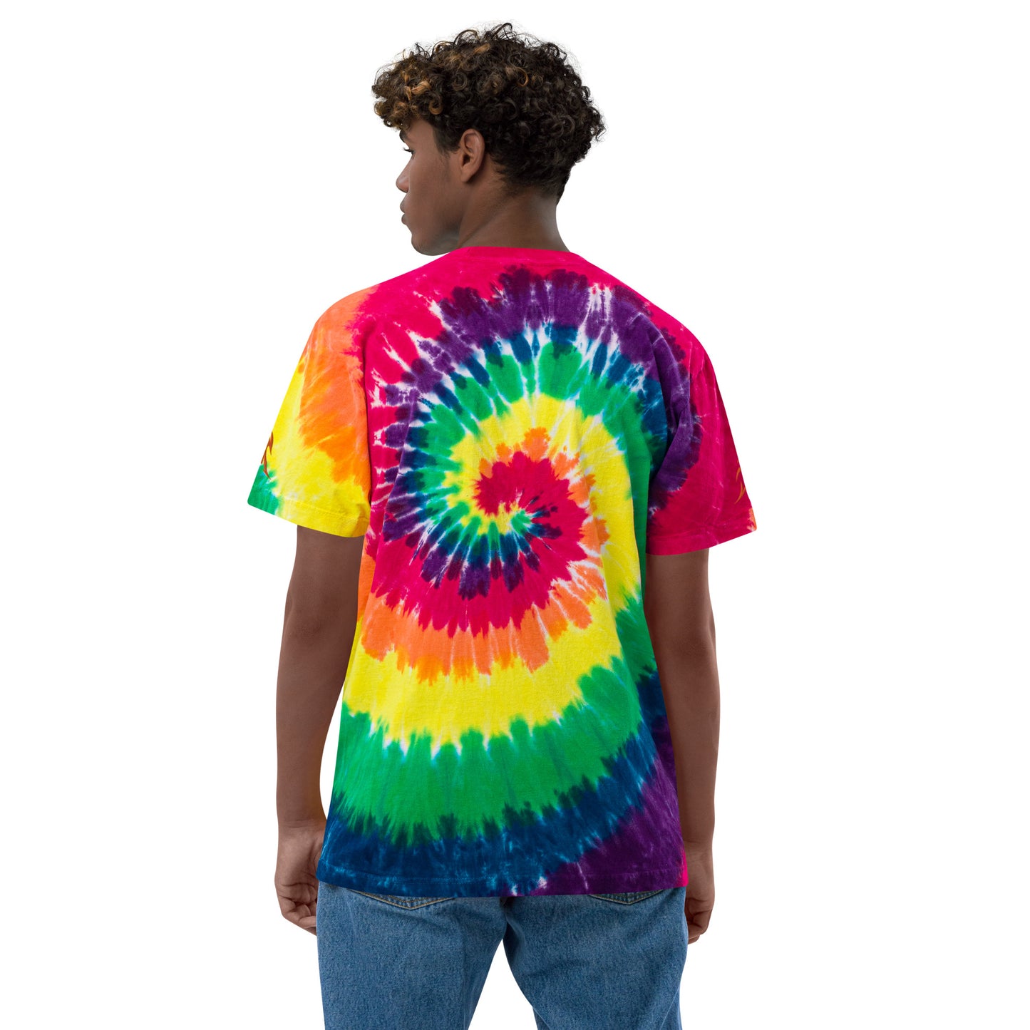 Camiseta tie-dye oversize