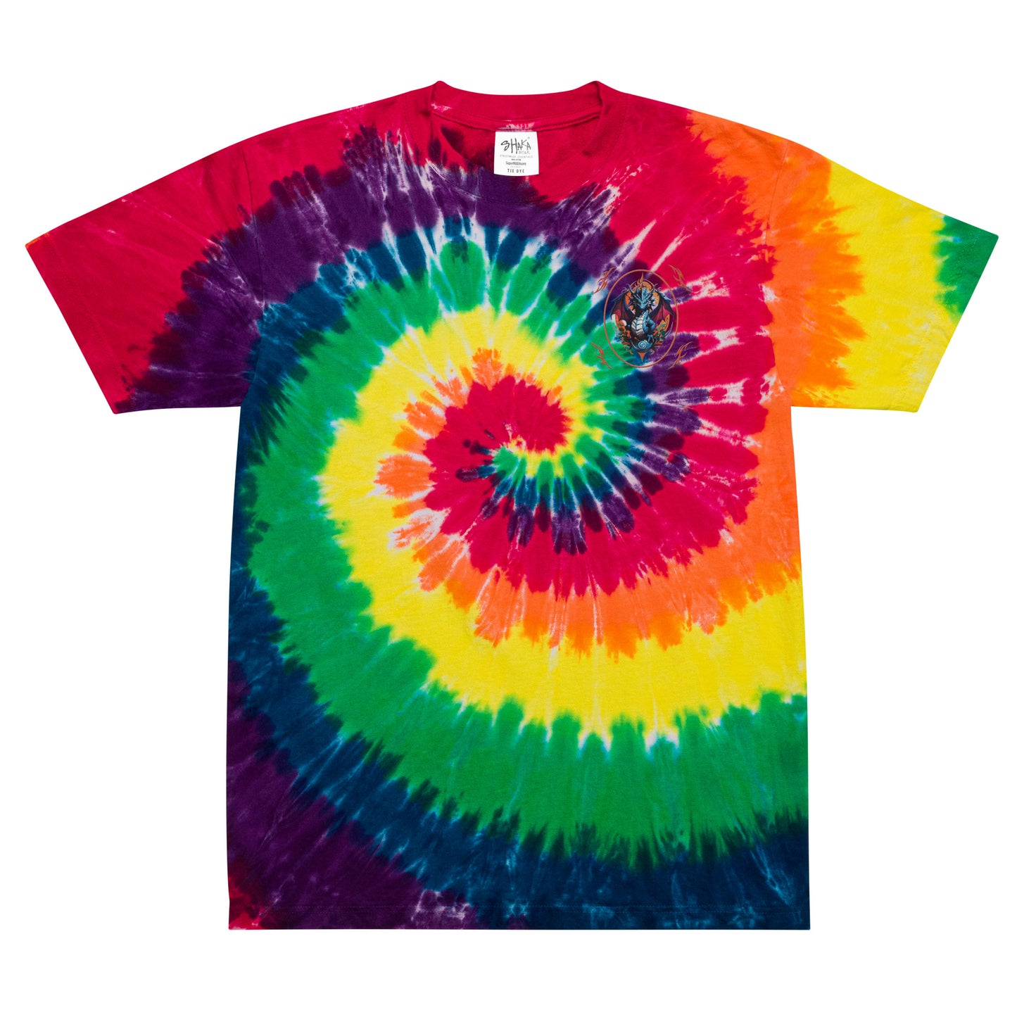Camiseta tie-dye oversize