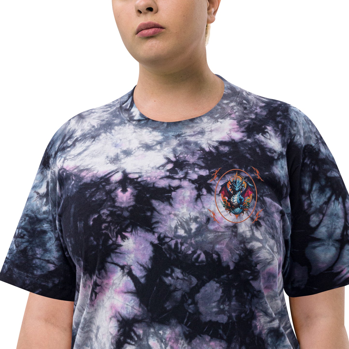 Camiseta tie-dye oversize
