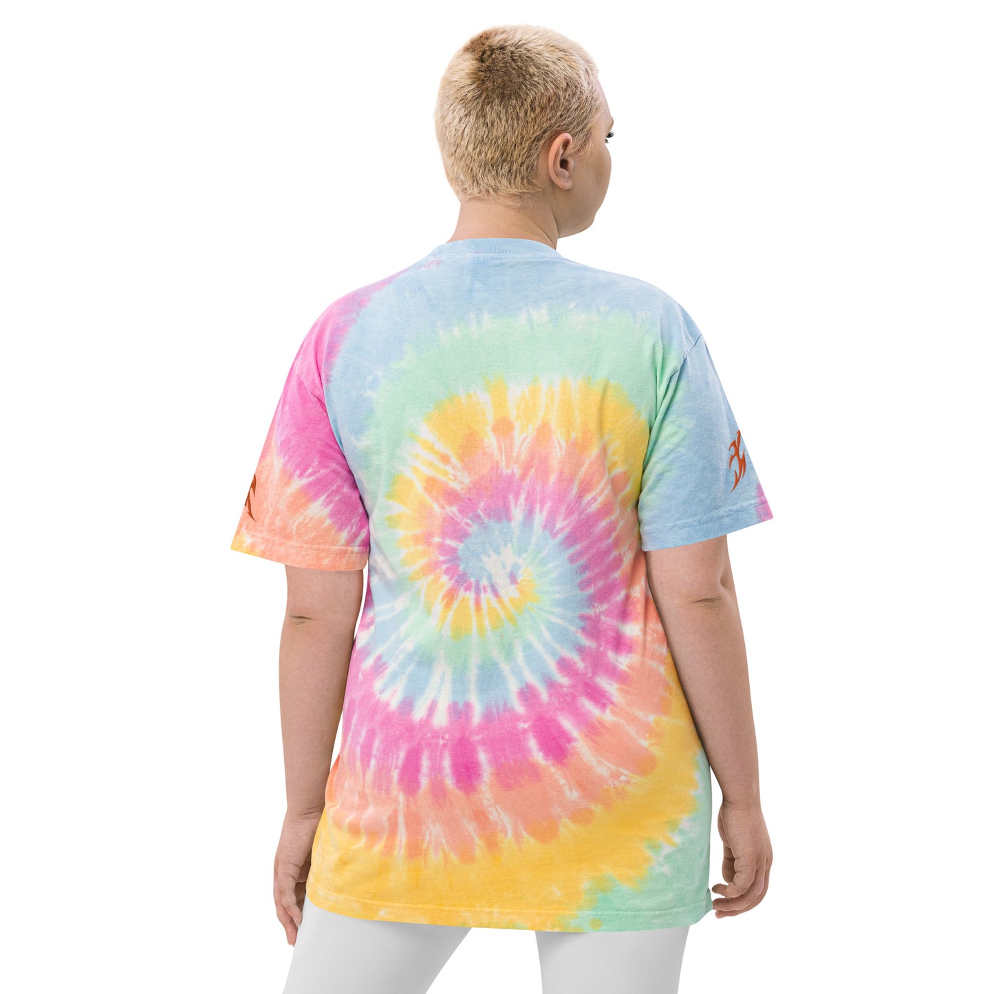 Camiseta tie-dye oversize