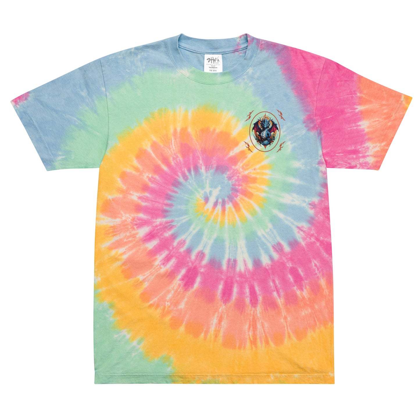 Camiseta tie-dye oversize