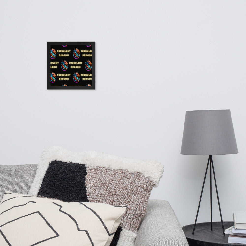 Pôster de papel de foto com moldura