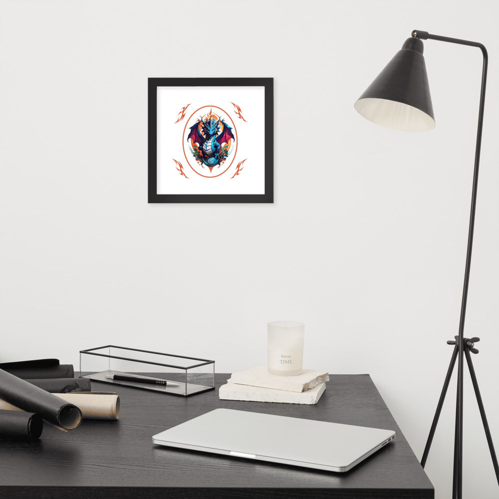 Pôster de papel de foto com moldura