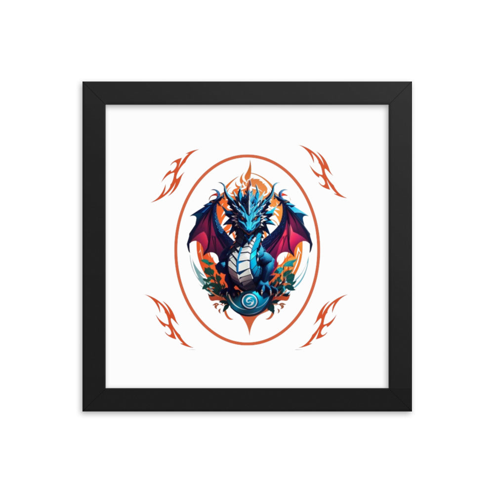 Pôster de papel de foto com moldura