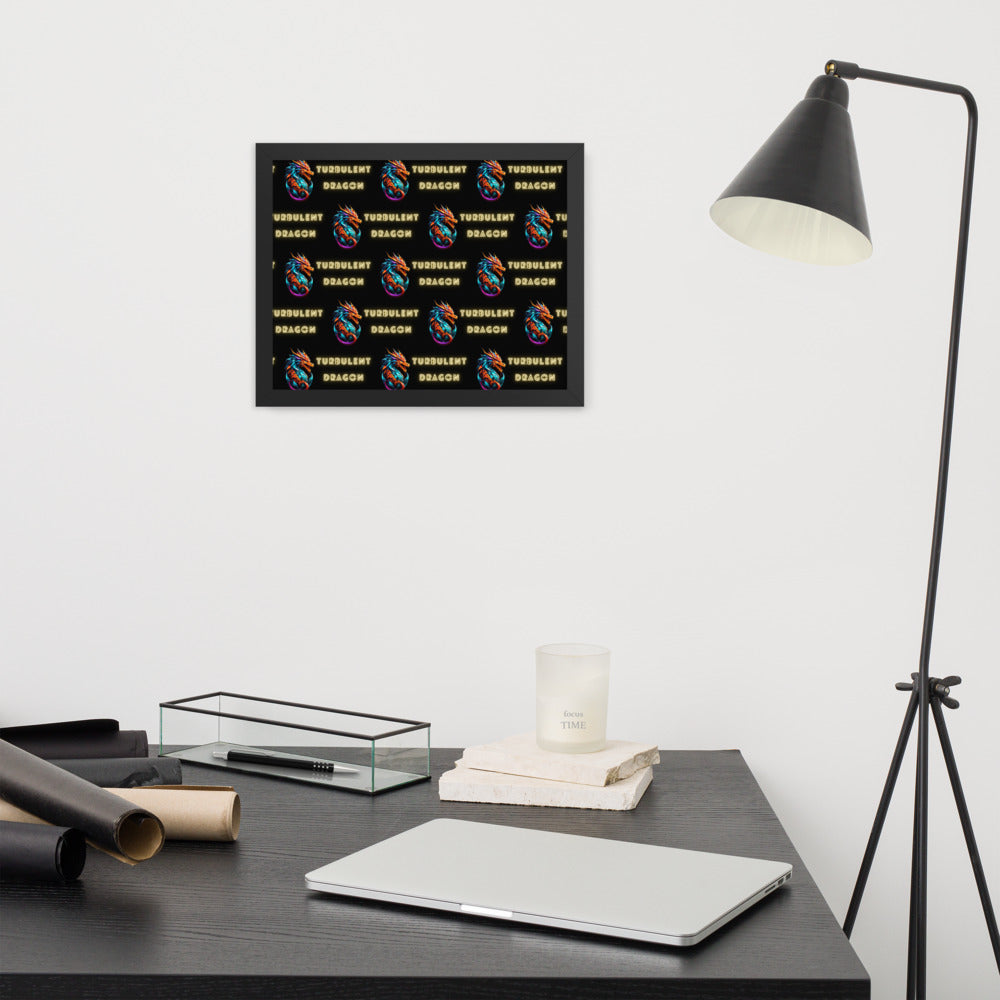 Pôster de papel de foto com moldura