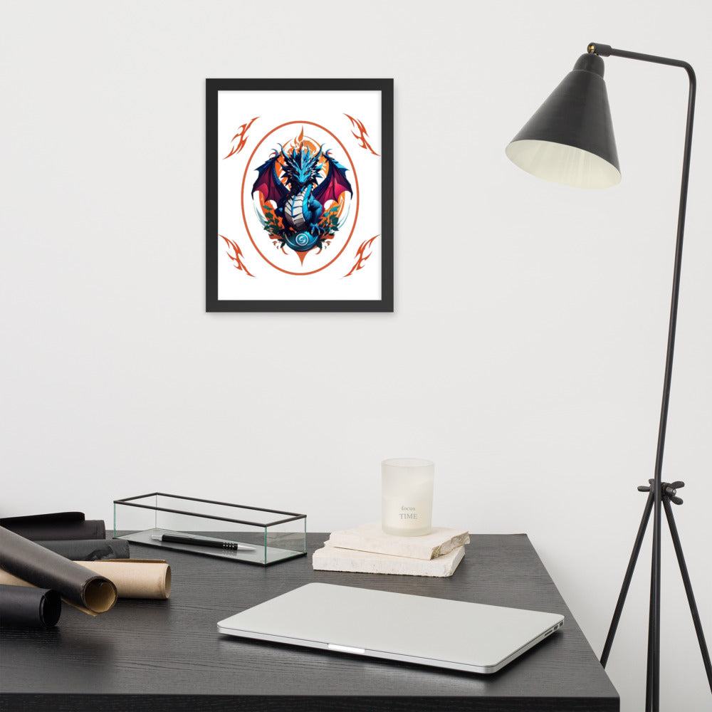 Pôster de papel de foto com moldura