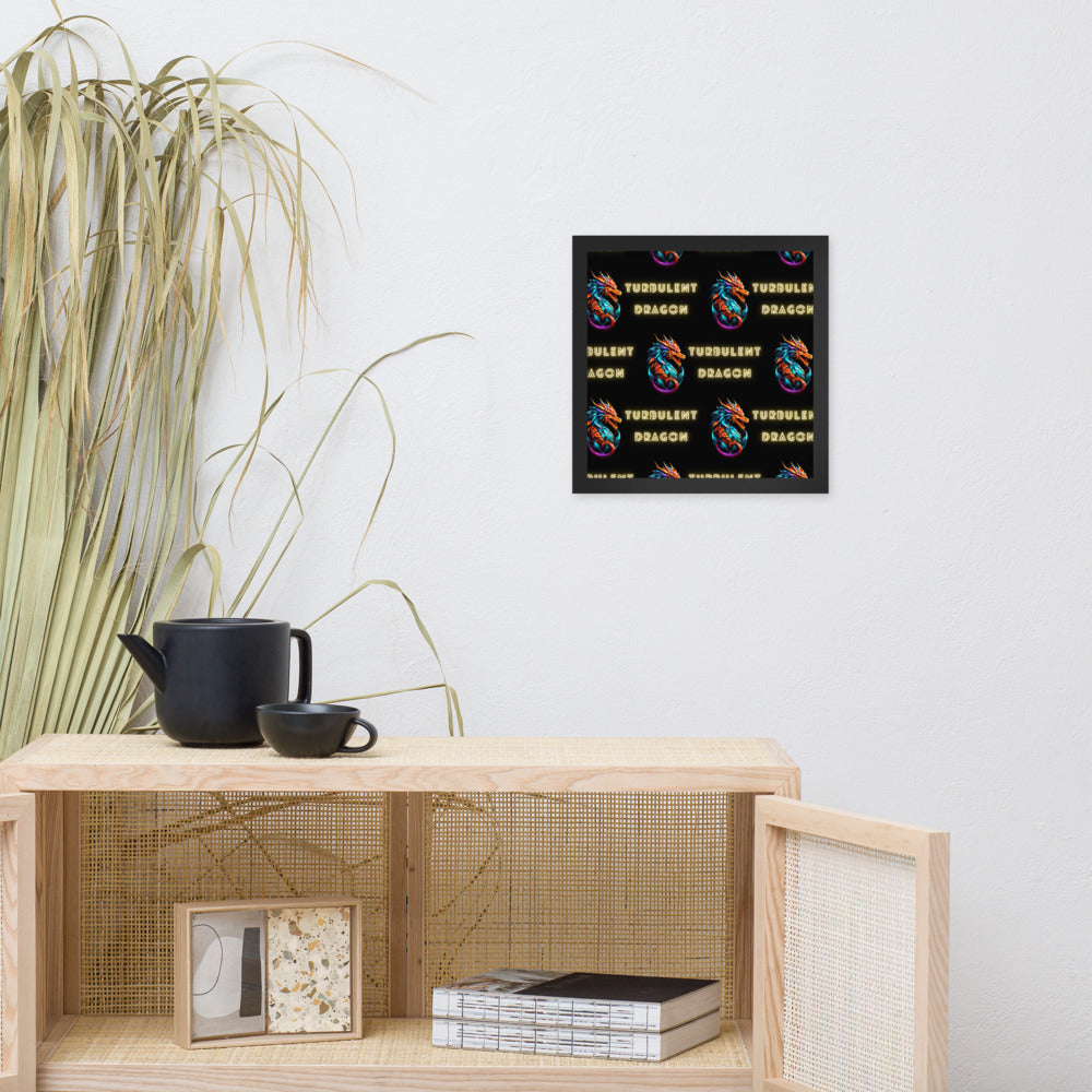 Pôster de papel de foto com moldura