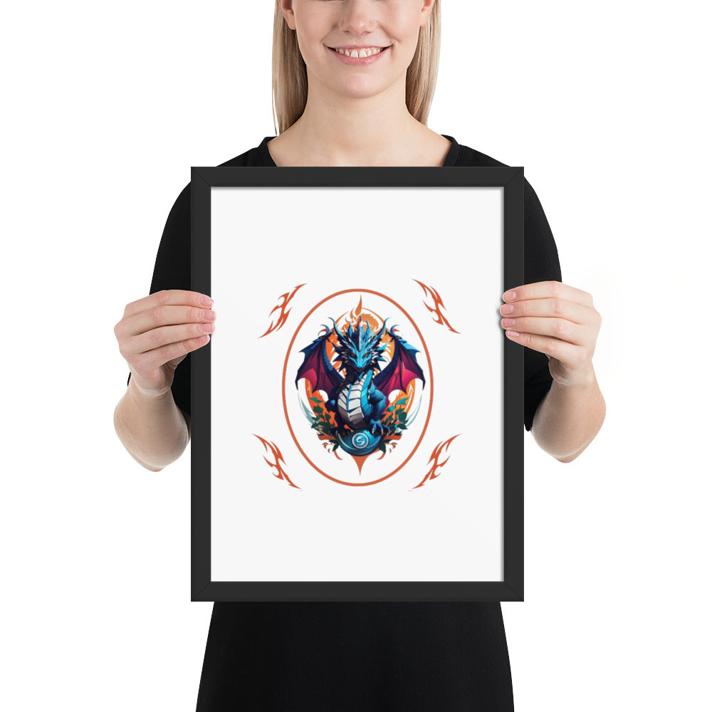 Pôster de papel de foto com moldura