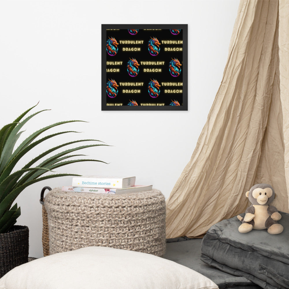 Pôster de papel de foto com moldura
