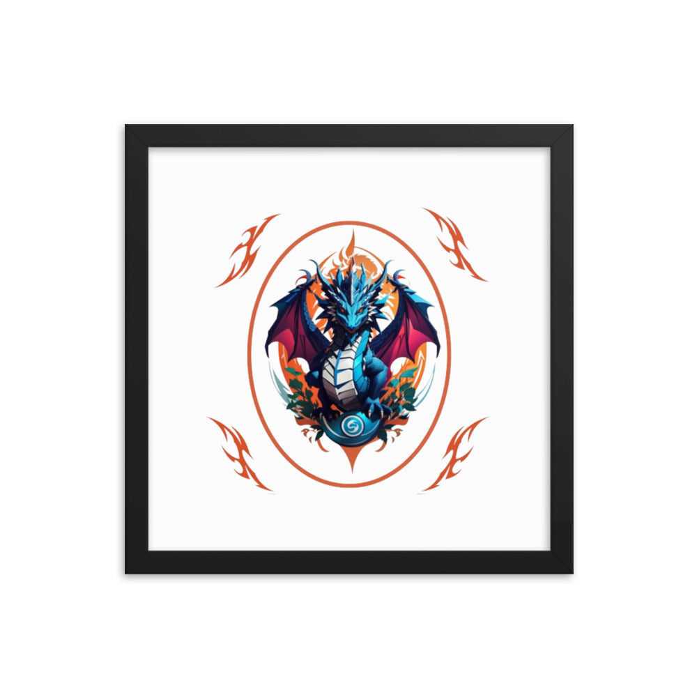 Pôster de papel de foto com moldura