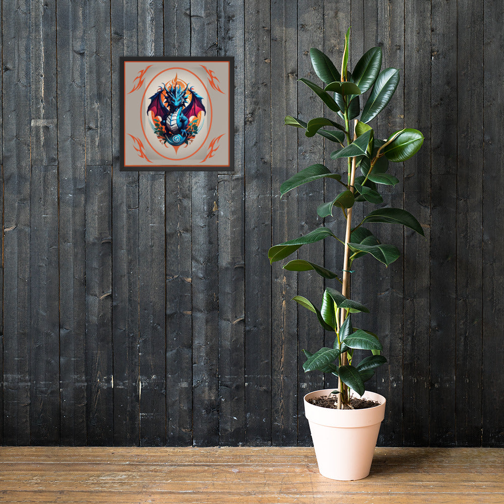 Pôster de papel de foto com moldura