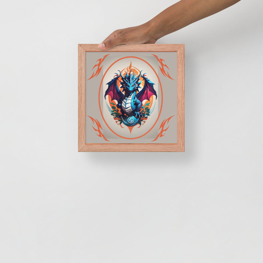 Pôster de papel de foto com moldura