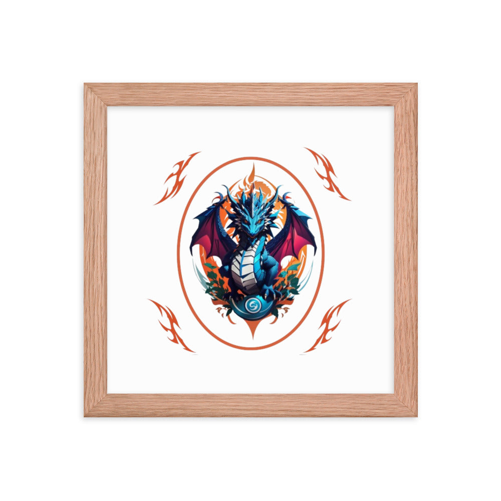 Pôster de papel de foto com moldura