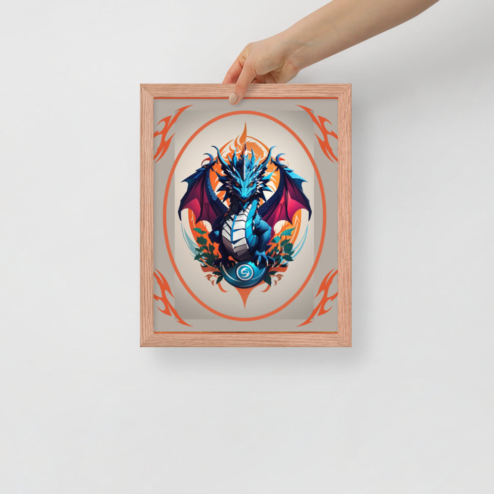 Pôster de papel de foto com moldura