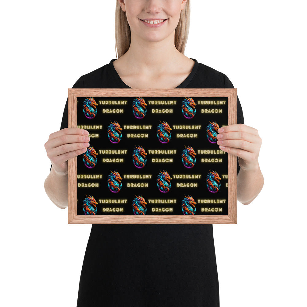 Pôster de papel de foto com moldura