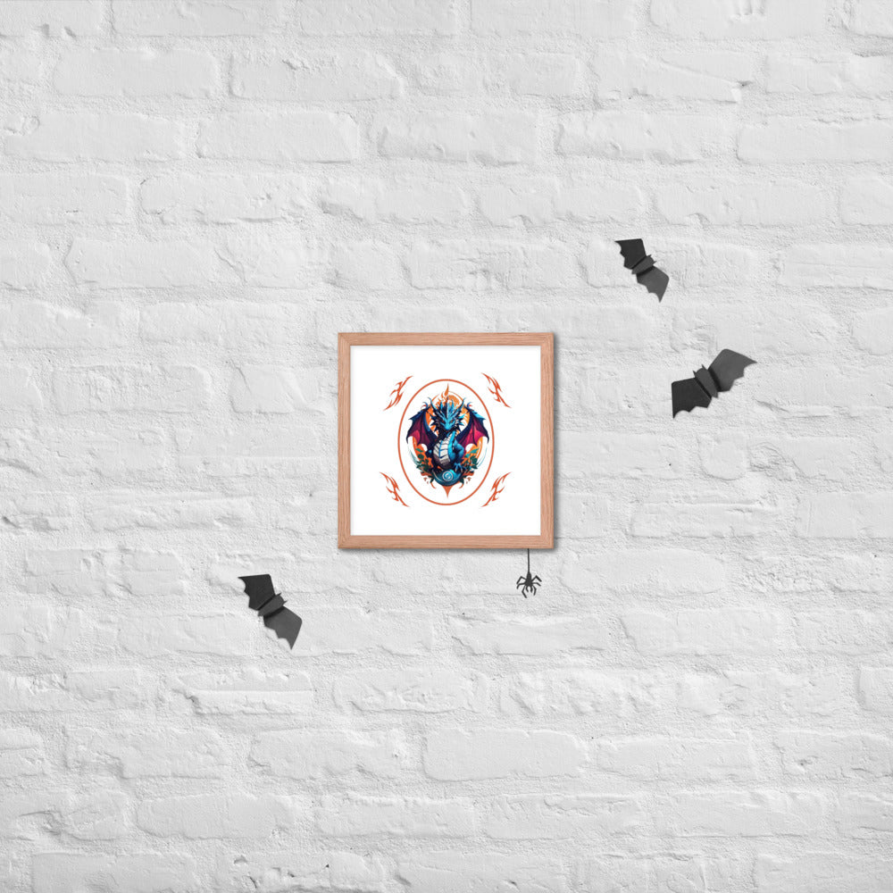 Pôster de papel de foto com moldura