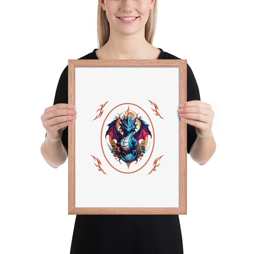 Pôster de papel de foto com moldura