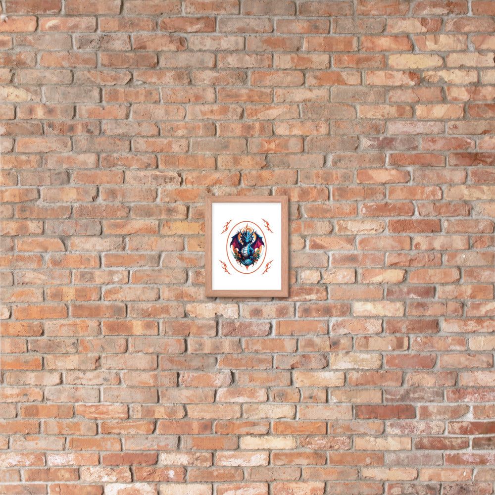 Pôster de papel de foto com moldura