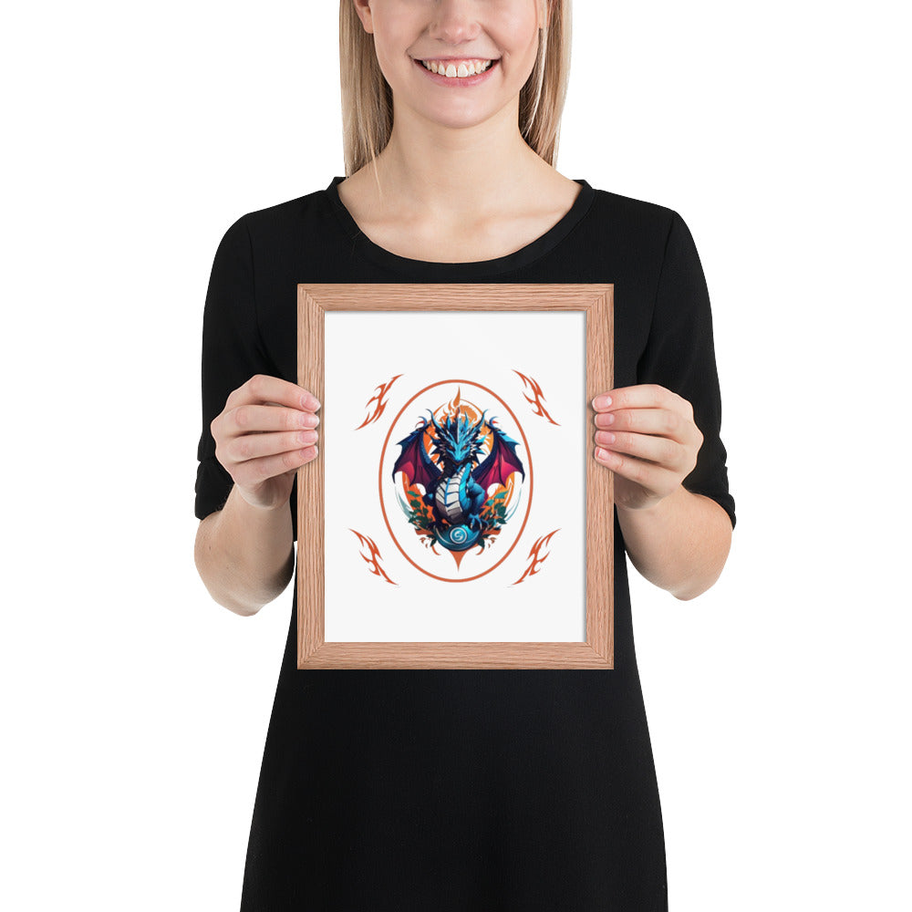 Pôster de papel de foto com moldura