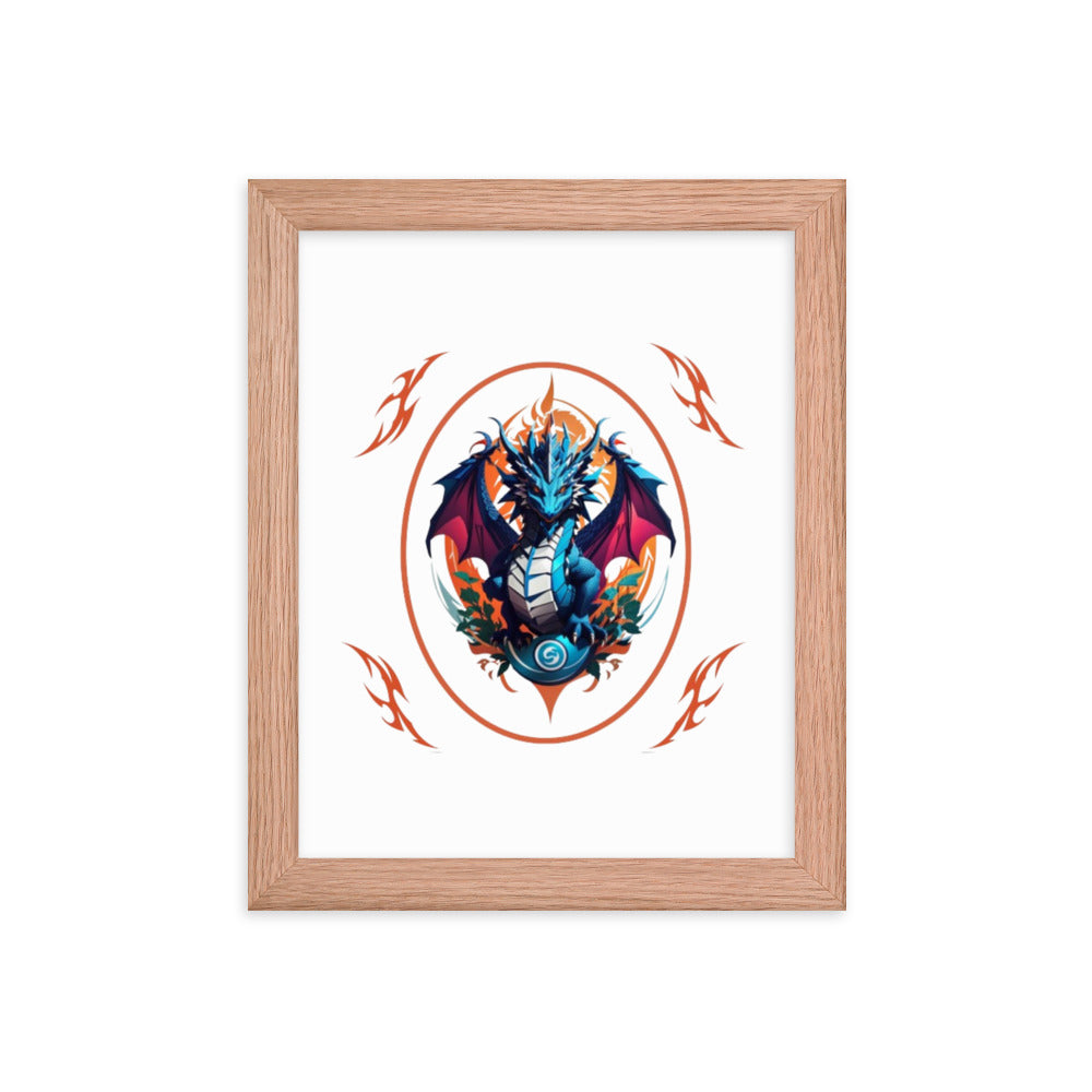 Pôster de papel de foto com moldura