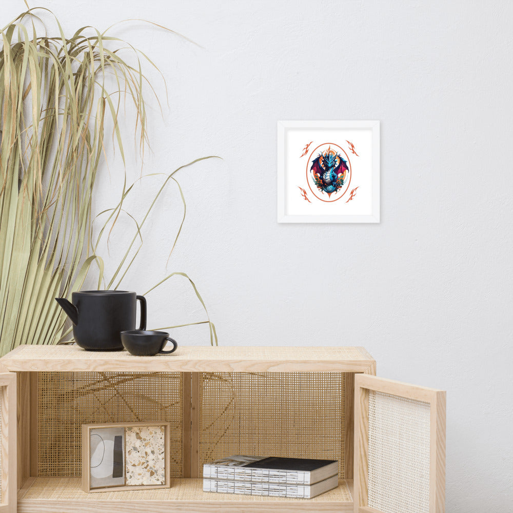 Pôster de papel de foto com moldura