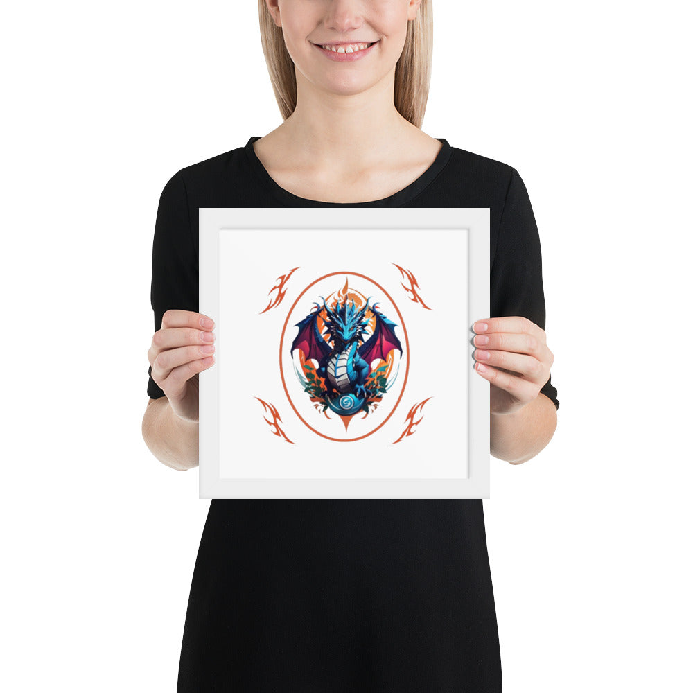 Pôster de papel de foto com moldura