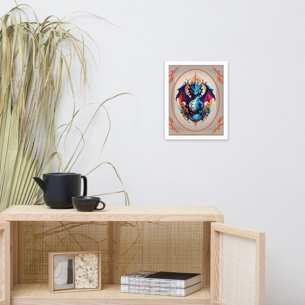 Pôster de papel de foto com moldura