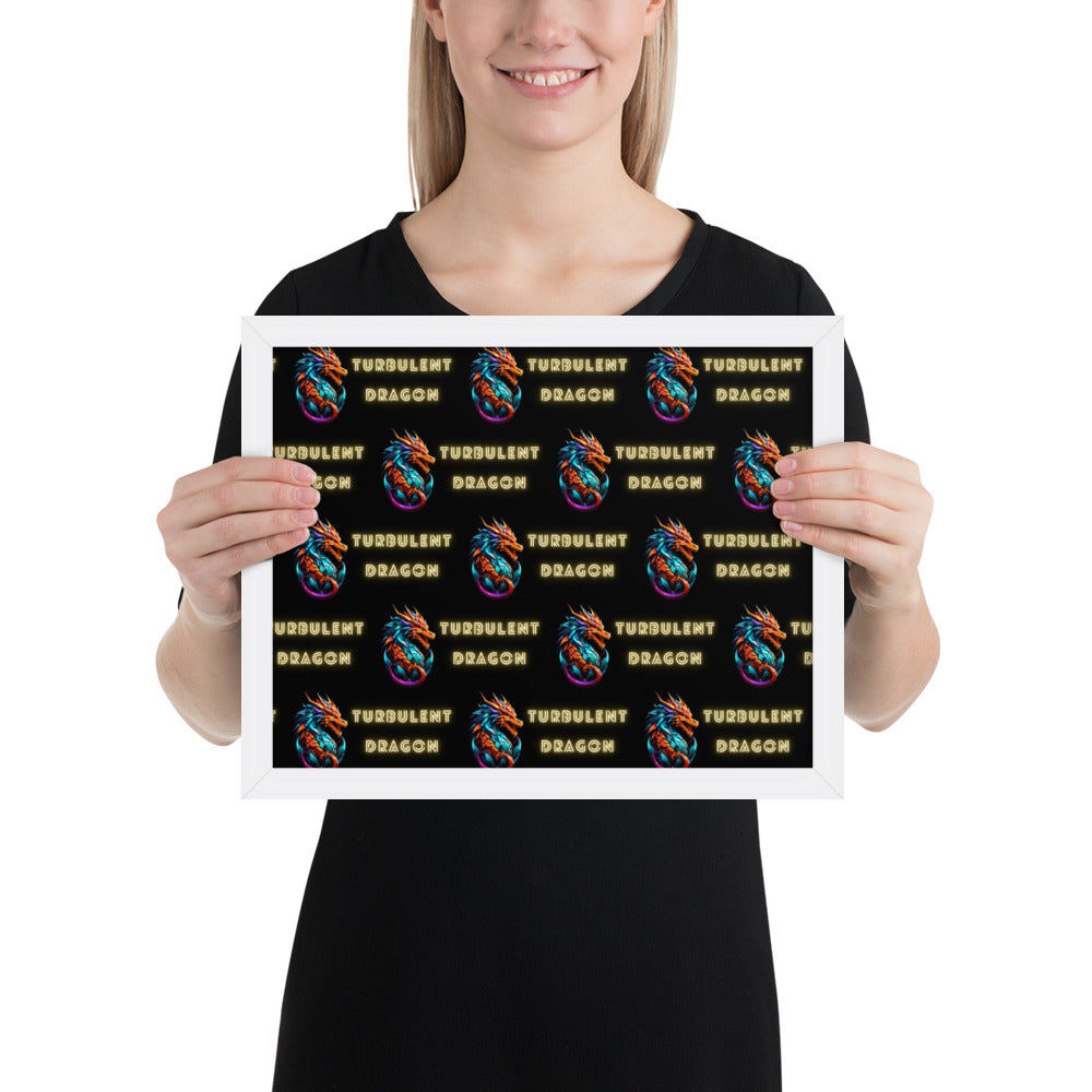 Pôster de papel de foto com moldura