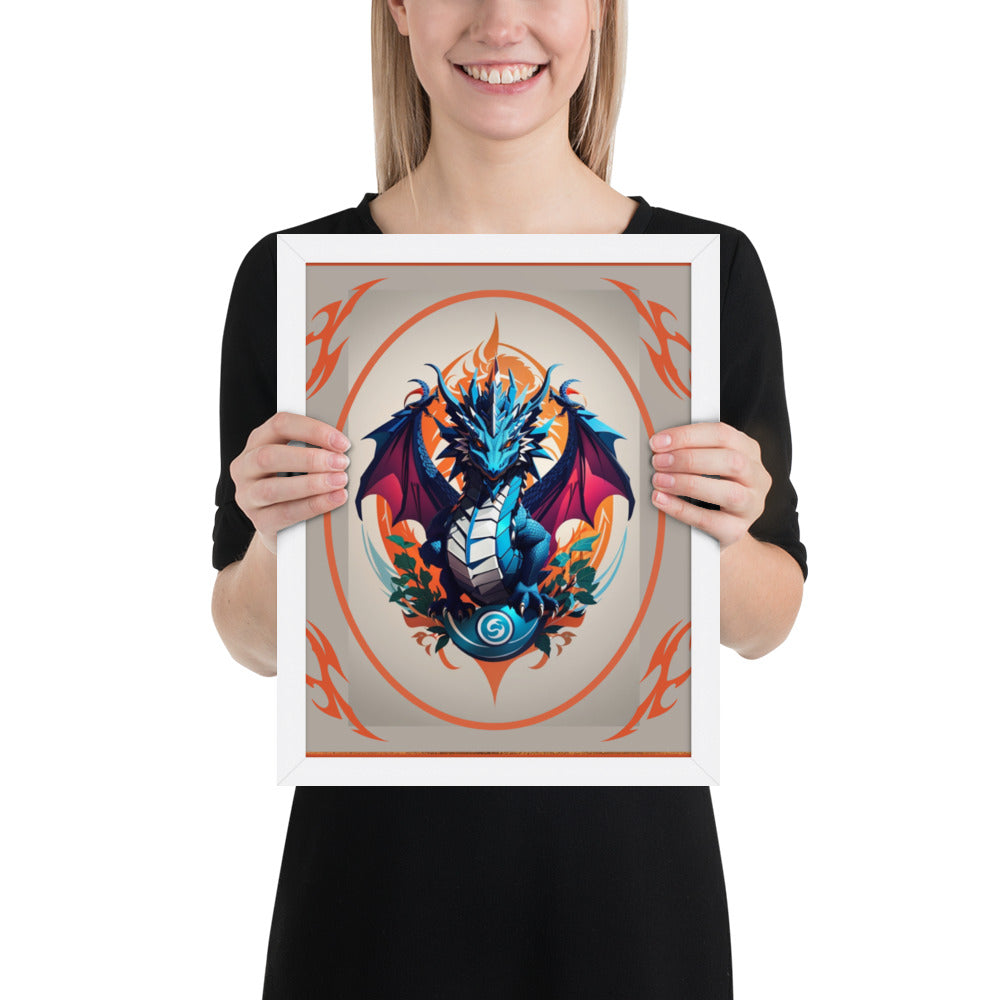 Pôster de papel de foto com moldura