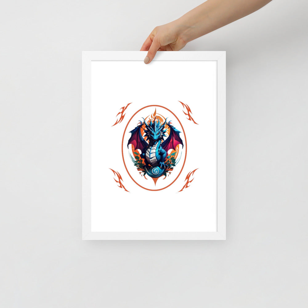 Pôster de papel de foto com moldura