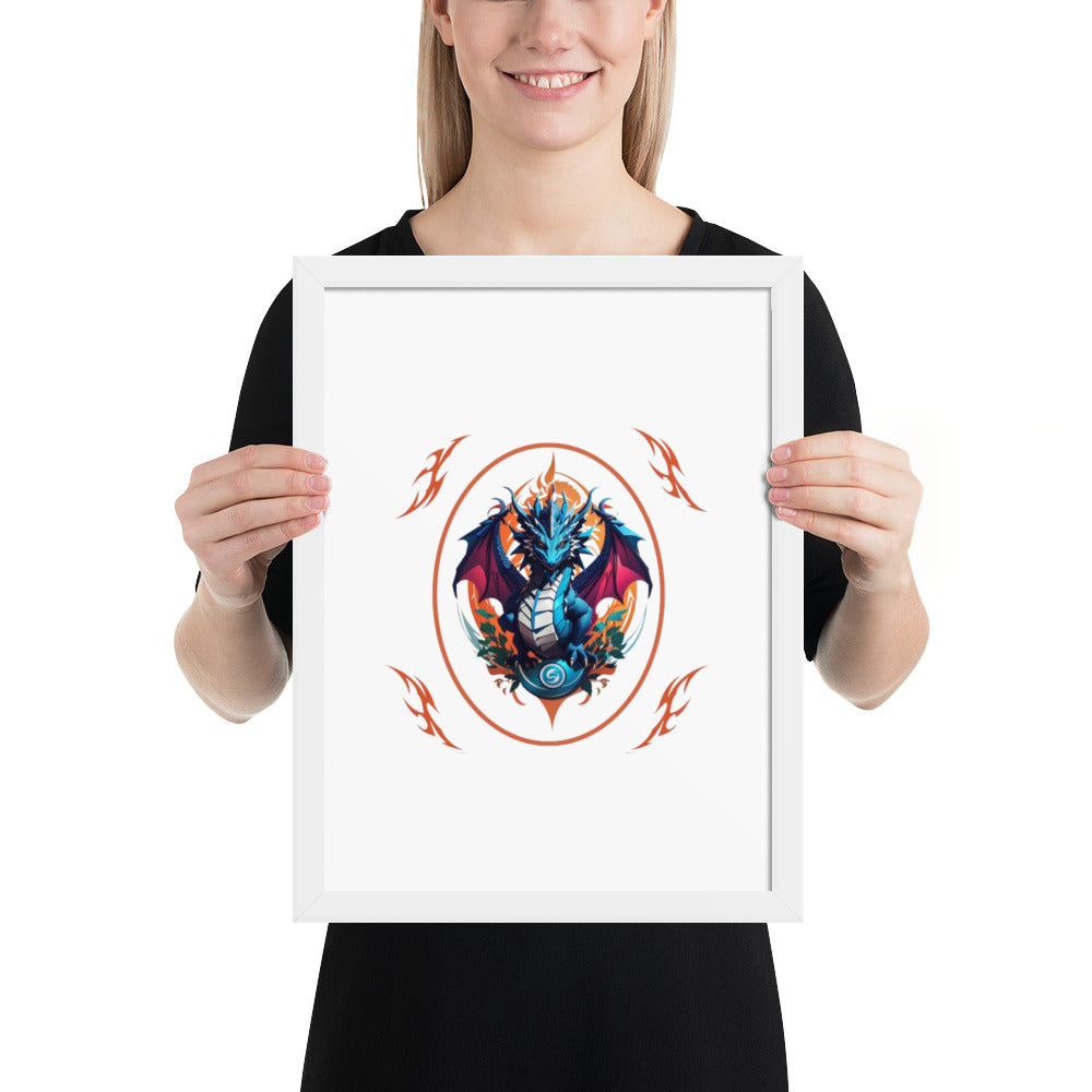 Pôster de papel de foto com moldura