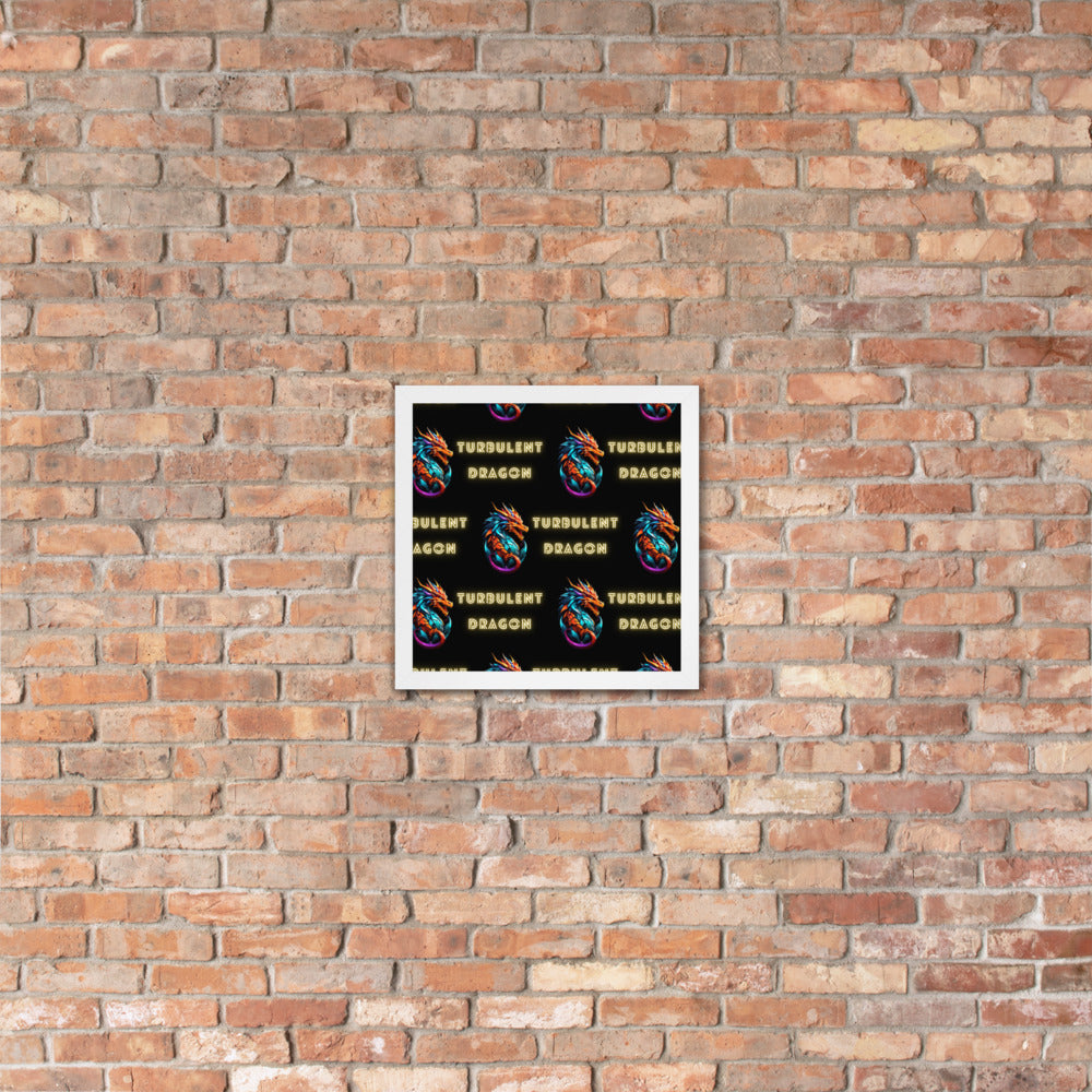 Pôster de papel de foto com moldura
