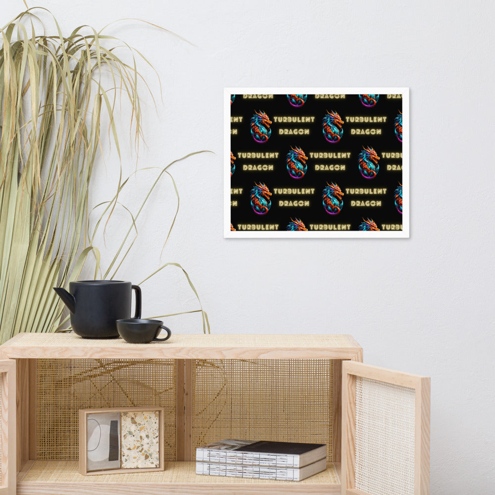 Pôster de papel de foto com moldura