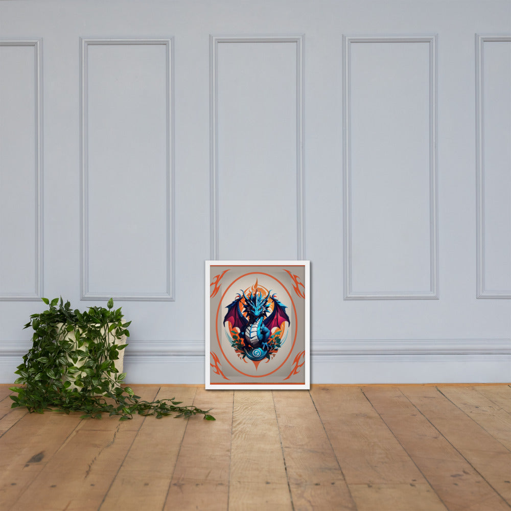 Pôster de papel de foto com moldura