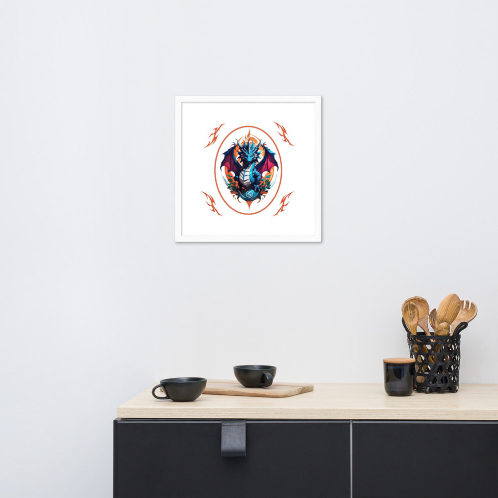 Pôster de papel de foto com moldura