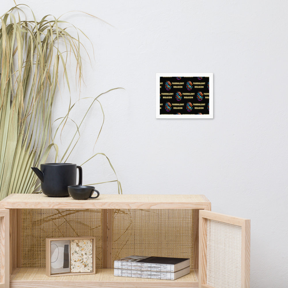 Pôster de papel de foto com moldura