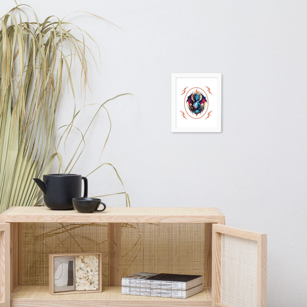 Pôster de papel de foto com moldura