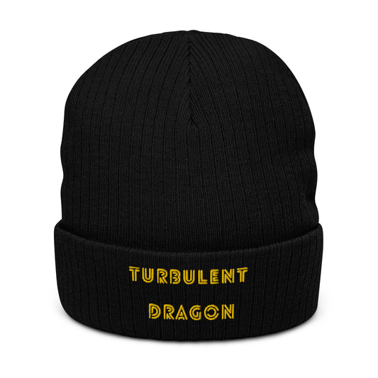 Gorro/Touca de tricô canelada