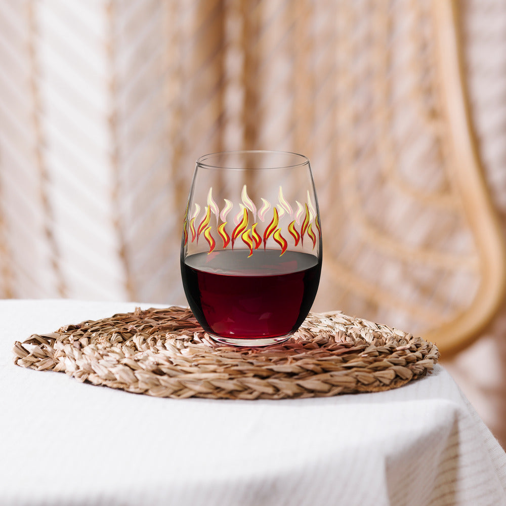 Copo de vinho sem haste