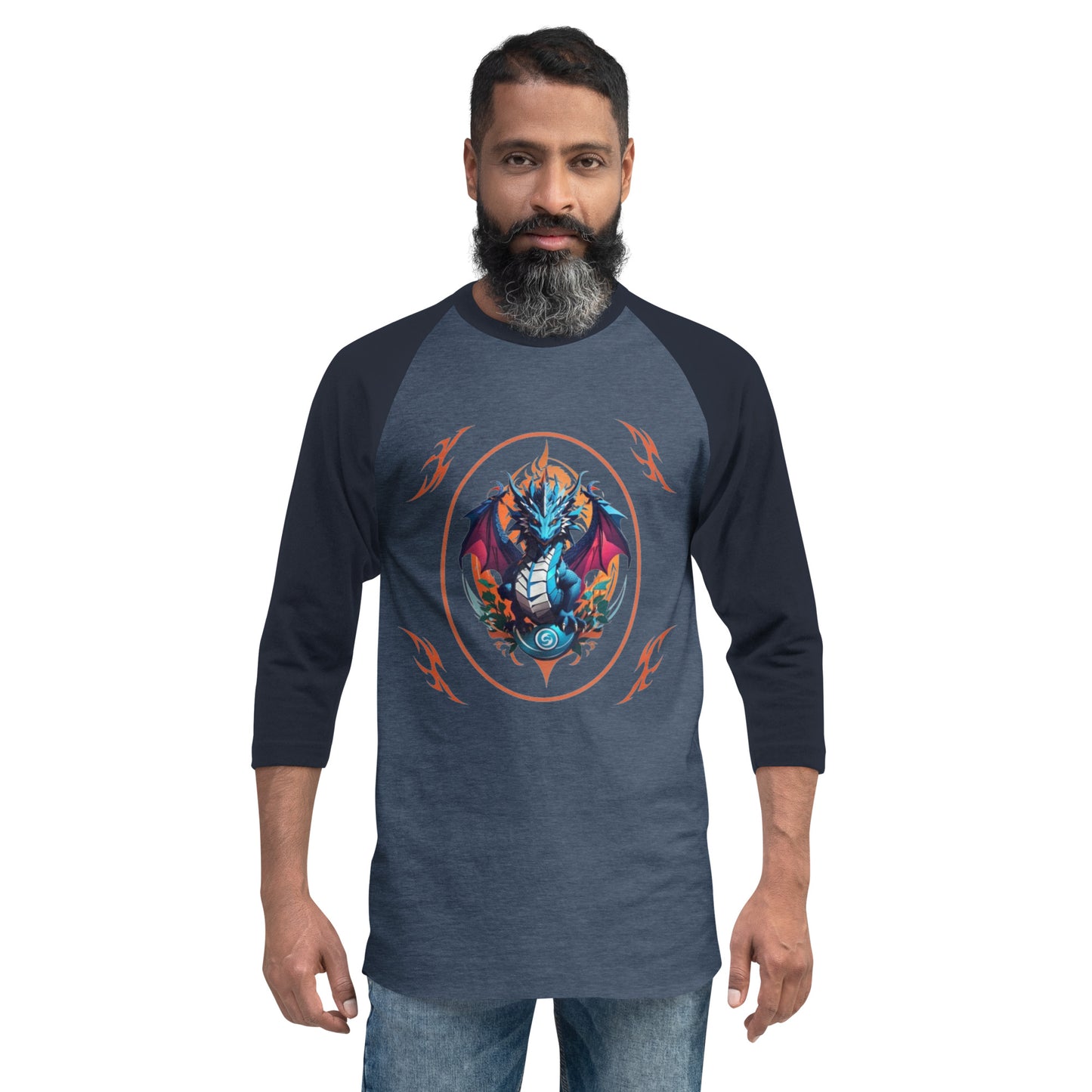 Camisa raglan com manga 3/4