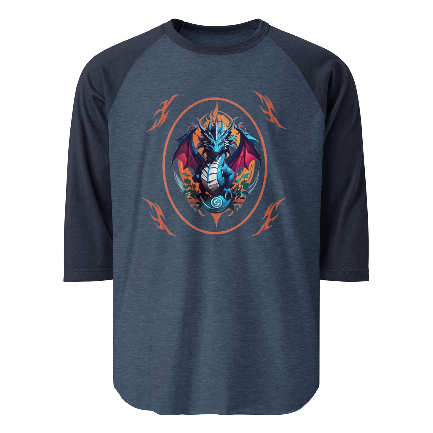 Camisa raglan com manga 3/4
