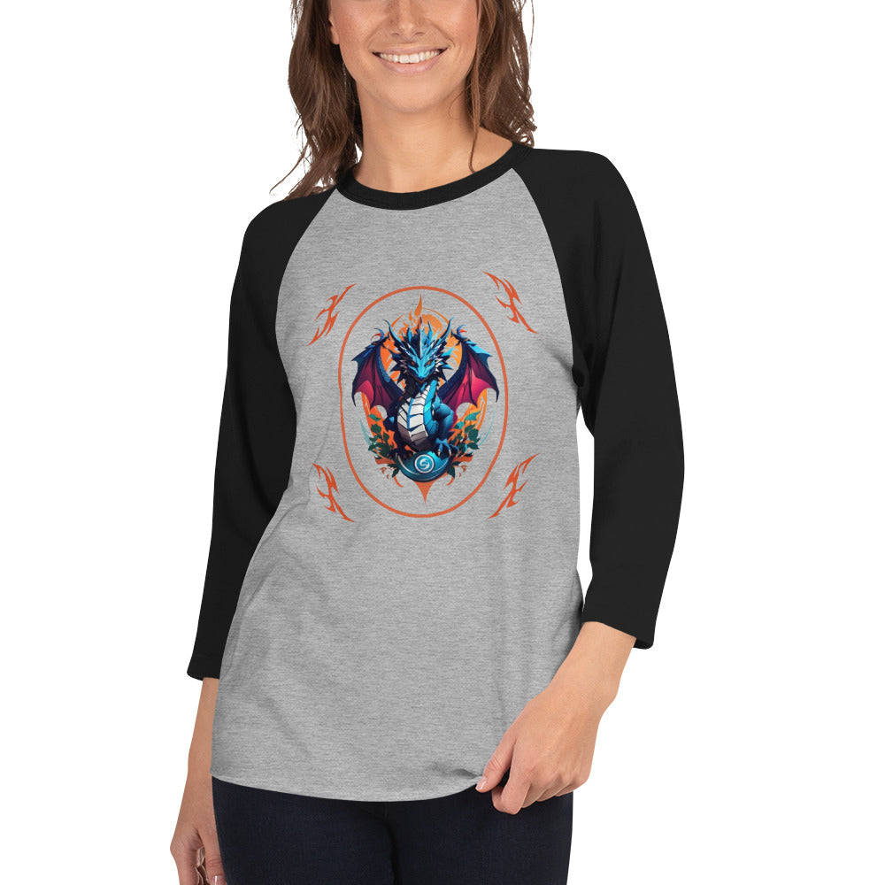 Camisa raglan com manga 3/4