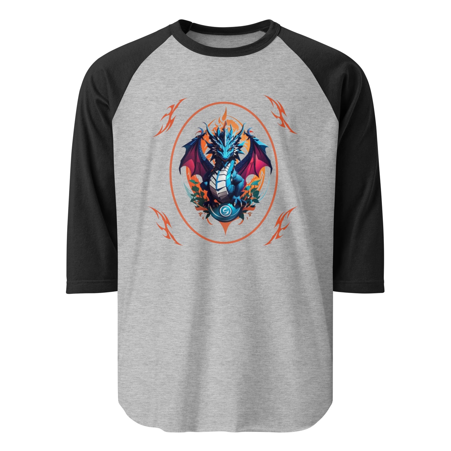 Camisa raglan com manga 3/4
