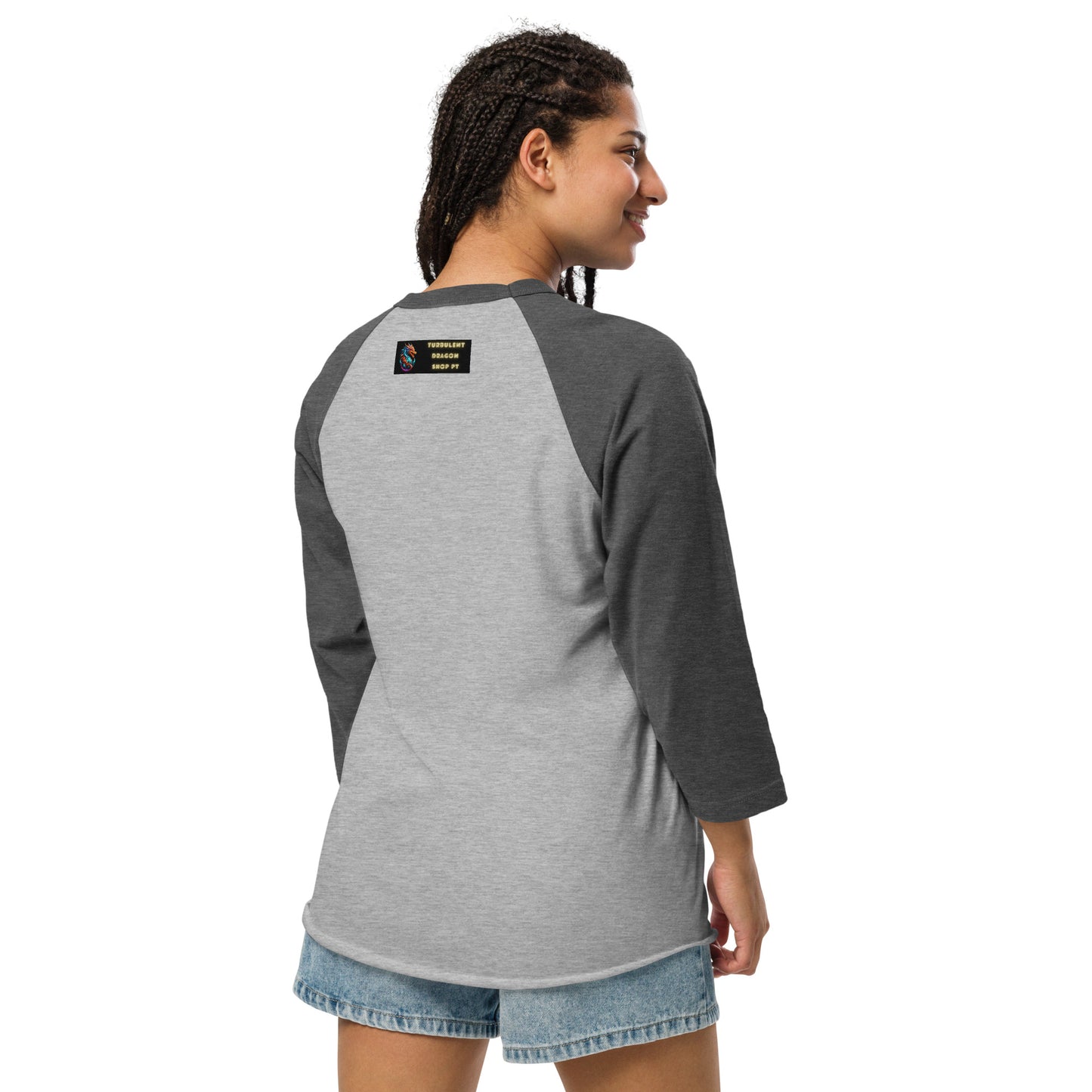 Camisa raglan com manga 3/4