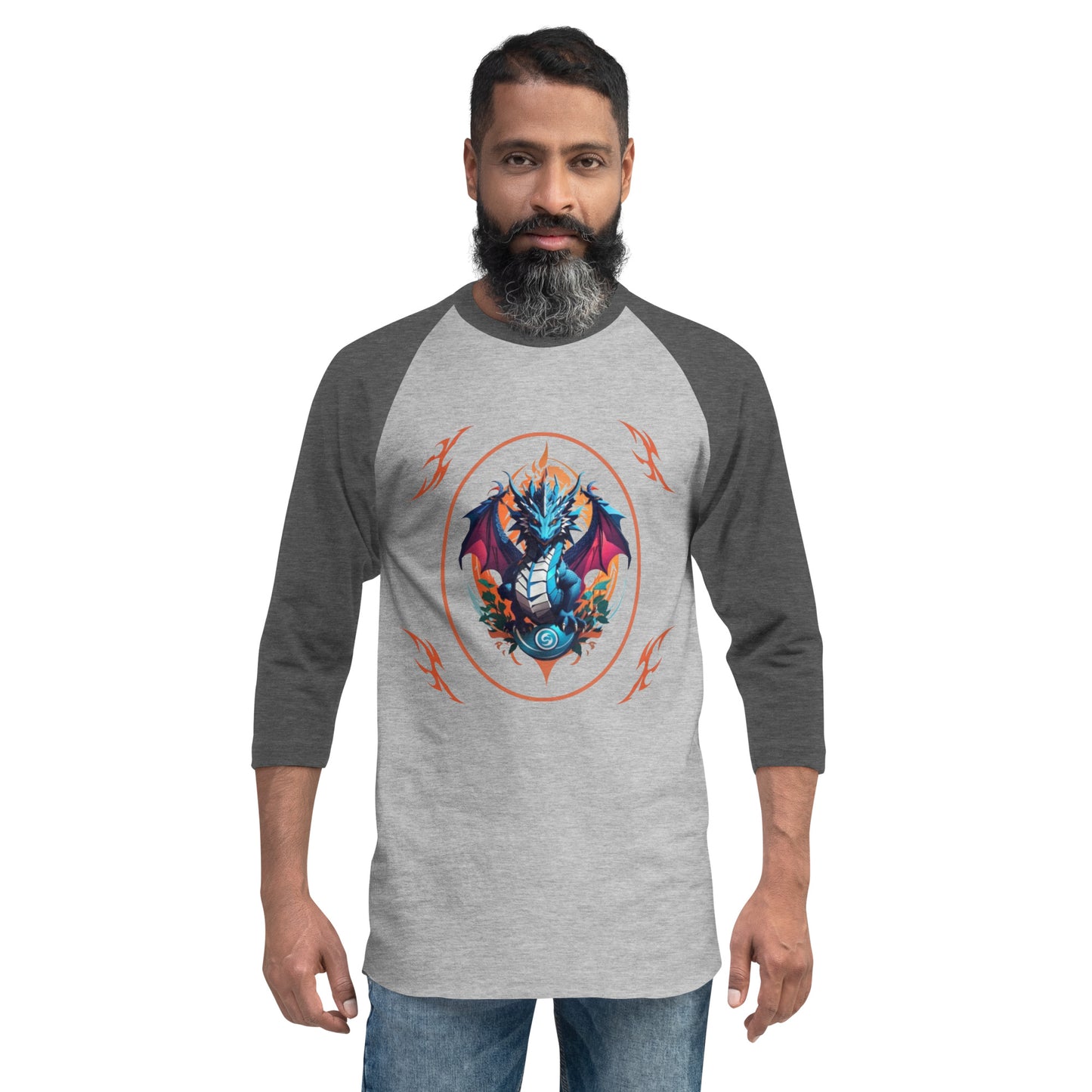 Camisa raglan com manga 3/4