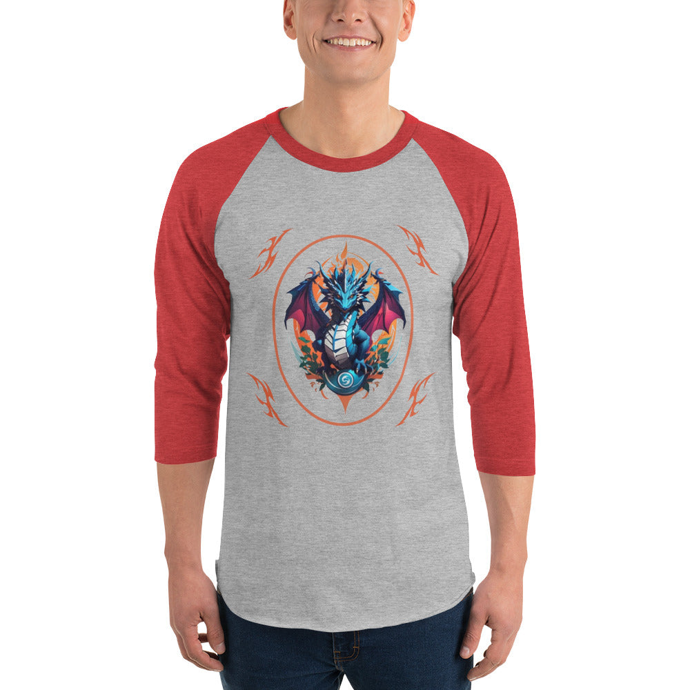 Camisa raglan com manga 3/4