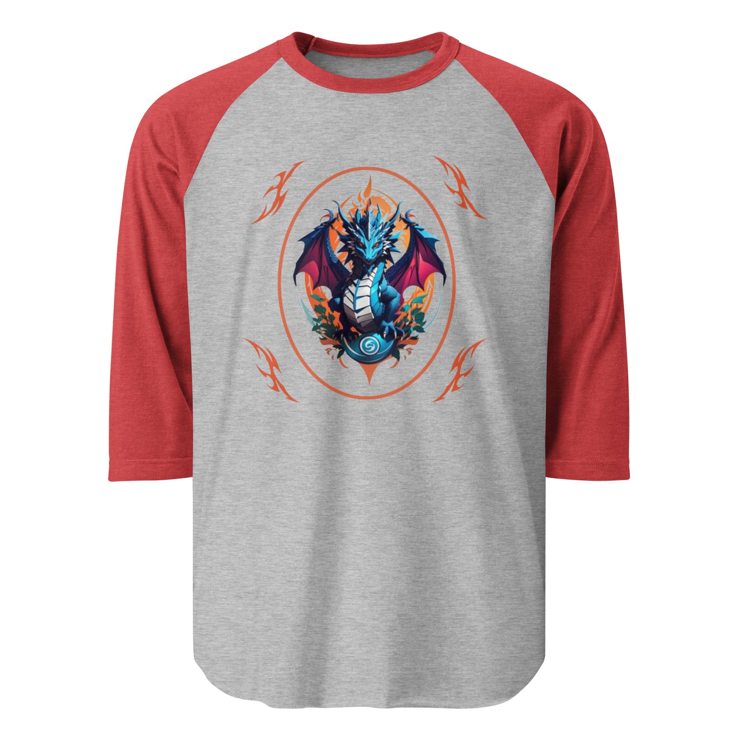Camisa raglan com manga 3/4